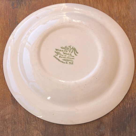 VIN Willow Ware by Royal China Underglaze E52 Transferware Small Porcelain Plate - Picture 4 of 16